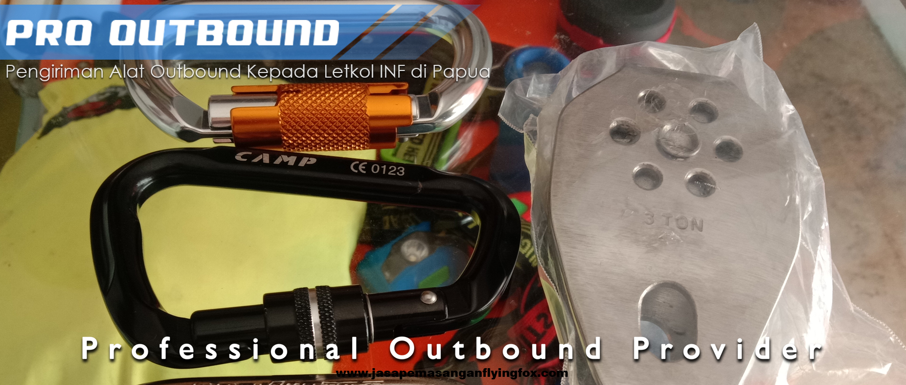 Pengiriman Alat Outbound Kepada Letkol INF di Papua, Jual Peralatan Flying Fox Kalimantan – 082131472027